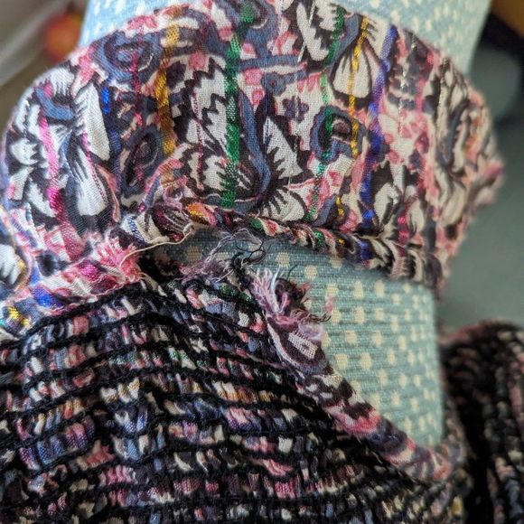 RAGA Metallic Boho Smocked Bodice Dress - Picture 5 of 6